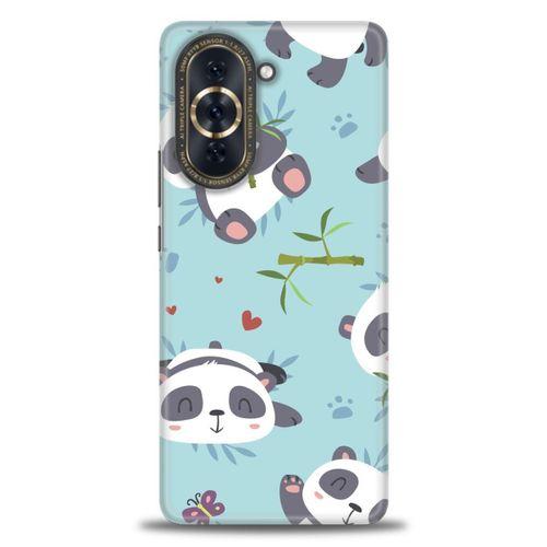 Huawei Nova 10 Kılıf HD Baskılı Kılıf - Pandalar + Tam Ekran Koruyucu