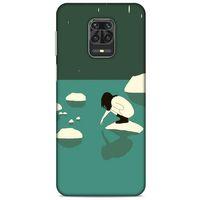 Xiaomi Redmi Note 9 Pro Kılıf Depresyon (8) Baskılı Kılıf Siyah Kahverengi