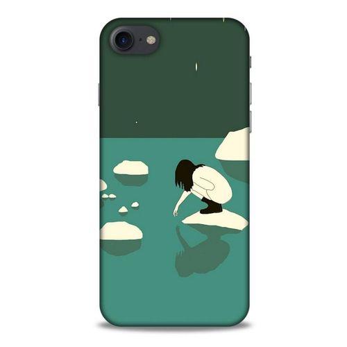Apple Iphone 8 Kılıf Depresyon (8) Baskılı Kılıf Siyah Kahverengi