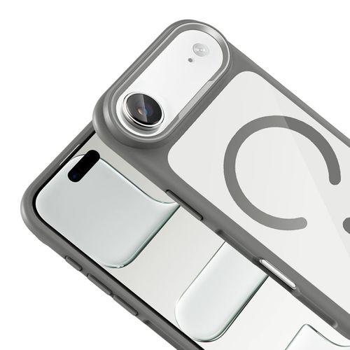 Apple iPhone 17 Air Kılıf M-Safe Şarj Özellikli Metal Kamera Çerçeveli Zore Tiko Kapak