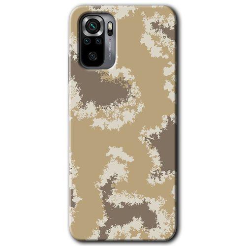 BeRa Aksesuar Xiaomi Redmi Note 10 Kılıf Baskılı Kapak - Kamuflaj 33 +Tam Kaplayan Mat Seramik