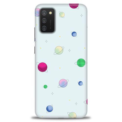 Samsung Galaxy A03S Kılıf HD Baskılı Kılıf - Gezegenler Çizim + Tam Ekran Koruyucu