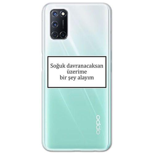 Oppo A52 Kılıf HD Yazı Baskılı Silikon Arka Kapak - Yazı 8