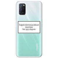 Oppo A52 Kılıf HD Yazı Baskılı Silikon Arka Kapak - Yazı 8