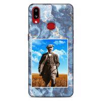 Samsung Galaxy A10s Kılıf Atatürk (19) Kılıfları Mavi Mermer