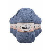 5 Adet Süper İnci El Örgü İpi 100 gr Kot Mavi 1986