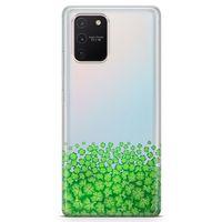 Samsung Galaxy A91 Kılıf Yoncalar Arka Kapak Koruma Desenli Full Koruyucu