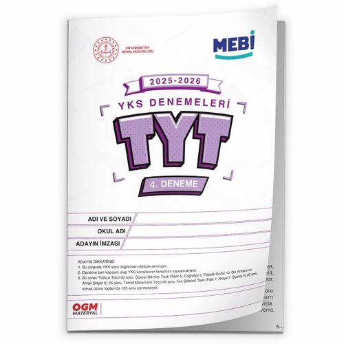 2026 ÖSYM YKS-TYT MEB ONLİNE Türkiye Geneli 4 Deneme Büyük Boy Renkli BASKI ÜCRETİ