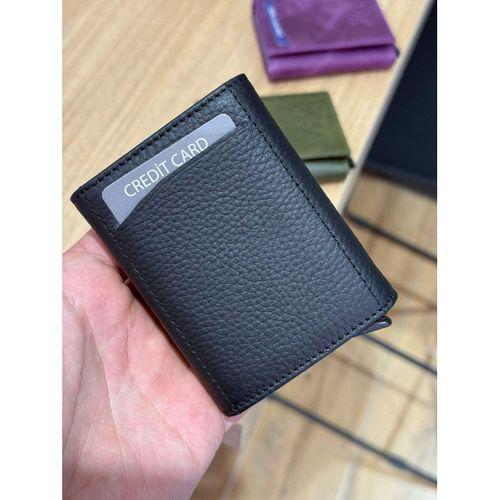 Hakiki Deri Mekanizmalı Cüzdan Kart Bölmeli VS.BLKT.0301