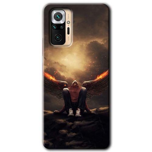 Xiaomi Redmi Note 10 Pro Kılıf Baskılı Arka Kapak - Wings of Power +Tam Ekran Koruyucu
