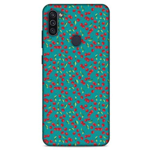 Frutix Vişne 01 Samsung Galaxy M11 Kılıf Desenli Silikon