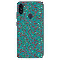 Frutix Vişne 01 Samsung Galaxy M11 Kılıf Desenli Silikon