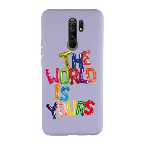 Xiaomi Redmi 9 The World Is Yours Desenli Premium Silikonlu Telefon Kılıfı