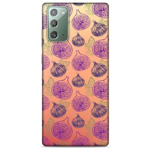 Frutix İncir 01 Samsung Galaxy Note 20 Kılıf Desenli Silikon