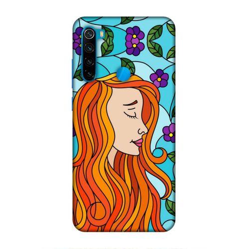 Xiaomi Redmi Note 8 Uyumlu Kılıf Face'X 14 Lansman Kılıf Turuncu Saç