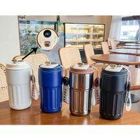 Askılı Ve Derece Göstergeli Vakumlu Mug - 500 Ml Modern Kahve Termosu Alk3136