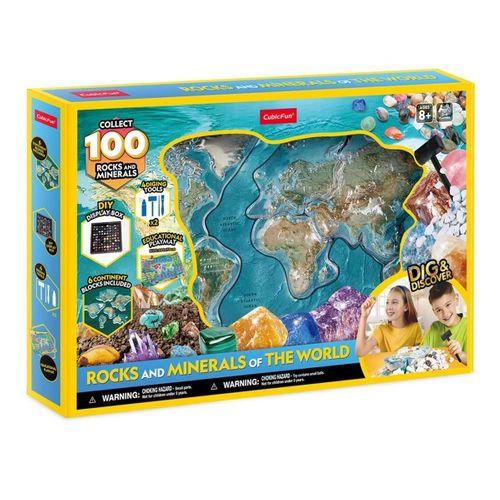 Dünyanın Kayaları ve Mineralleri Araştırma Seti 3D Puzzle G0801