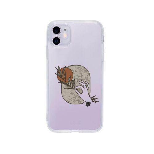 iPhone 11 Olive Branch Premium Şeffaf Telefon Kılıfı