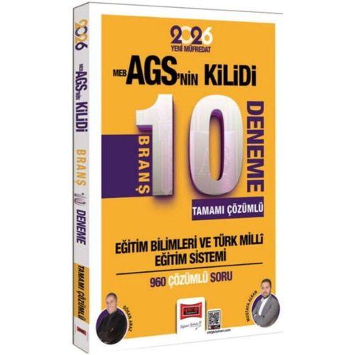 2026 MEB AGS nin Kilidi Eğitim Bilimleri Tamamı Çözümlü 10 Branş Deneme Yargı Yayınları