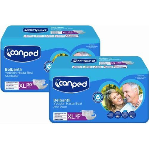 Canped Belbantlı Hasta Bezi Ekstra Büyük Boy XLarge 30'lu 2 paket / 60 adet