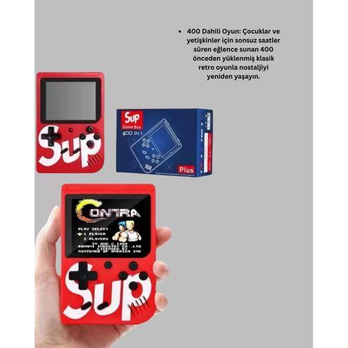 Tv Çıkışlı Mini Retro El Konsolu 400 Oyunlu