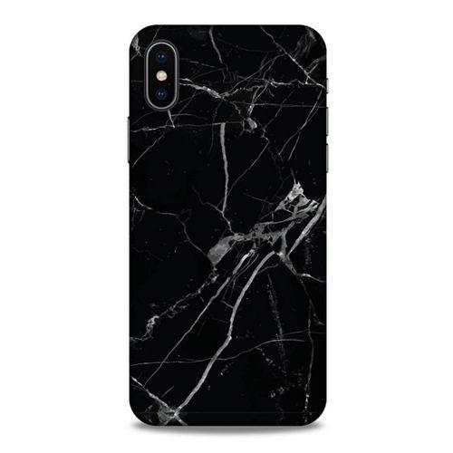 Mermer Desenli (17) Tema Tasarım Kılıf Siyah Apple iPhone XS Kılıf