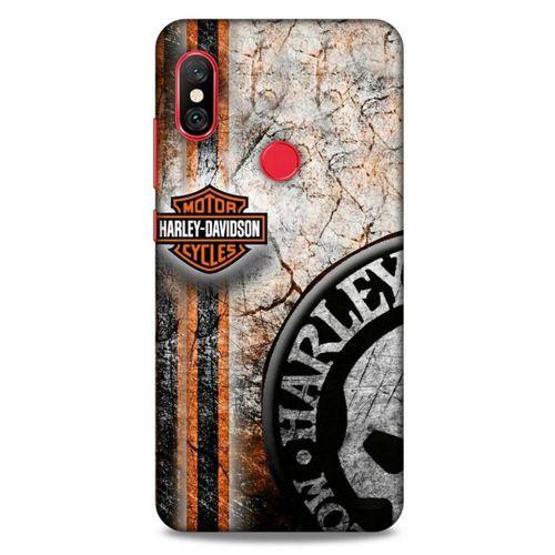 Xiaomi Redmi Note 6 Pro Uyumlu Kılıf Motorsiklet (11) Tam Koruma Harley Davidson