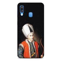 Samsung Galaxy A40 Uyumlu Kılıf Ottoman (27) Tasarımlı Kılıf Genç Osman