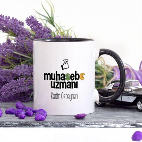 Kişiye Özel Lacivert Renkli Muhasebe Uzmanı Kupa Bardak