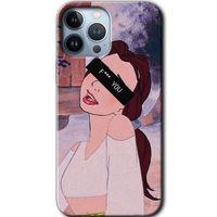 MRCİLETİSİM iPhone 13 Pro Max Kılıf Baskılı Kapak - Bad Girl + 5D Tam Kaplayan Cam