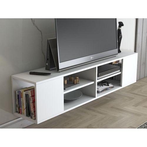 Wood'n Love Echo 150 Cm Duvara Asma Tv Ünitesi - Beyaz