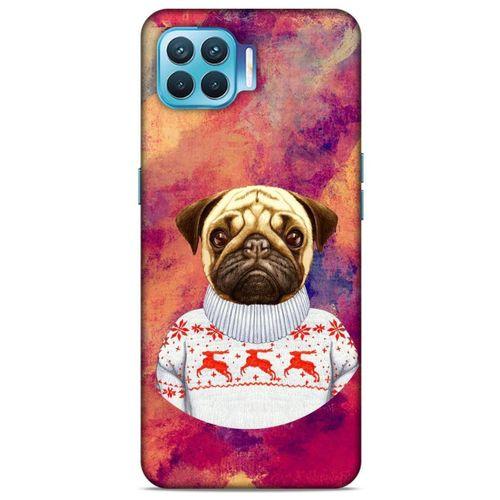 Oppo Reno 4 Lite Kılıf Köpek Kıyafetleri (6) Silikon Kılıf Pug Kazak