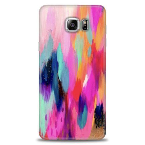 Samsung Galaxy Note 5 Kılıf HD Baskılı Kılıf - Yaldızlı Renkler + Tam Ekran Koruyucu