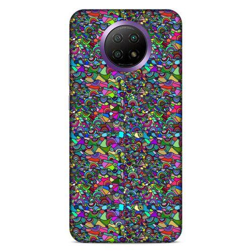 Lopard Xiaomi Redmi Note 9 5g Uyumlu Kılıf Soyut Sanat (31) Baskılı TPU Kılıf