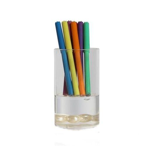 2 Adet Kalemlik Su İçinde İncili Model Ofis Gereci 7X7X13Cm 300Ml