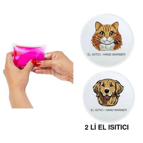 Sıa 2 Adet Kedi Ve Köpek Cep Sobası,El Isıtıcı,Sıcak Su Torbası Pvc 10X9,5Cm