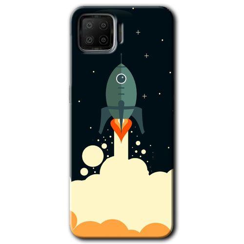 Oppo A73 Kılıf HD Desen Baskılı Arka Kapak - Space Smoke