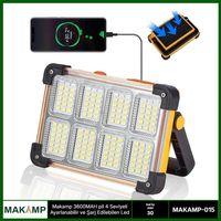3600mah Pil 4 Kademeli Solarlı Led