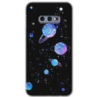 MRCİLETİSİM MRCİLETİSİM Samsung Galaxy S10e Kılıf HD Desen Baskılı Arka Kapak + Temperli Cam - Samanyolu Galaksi