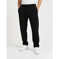 Erkek Üç Iplik Kışlık Pamuklu Ovarsize Bağcıklı Düz Paça Cepli Eşofman Altı Spor Rahat Model - Siyah