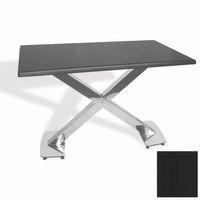 Dockers İks Masa Kromnikel (70x120 - Werzalit, Allzalit yada Wermodin Tabla) - Siyah