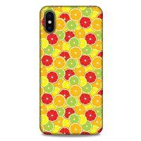 Frutix Turunç 03 Apple iPhone XS Max Kılıf Desenli Silikon