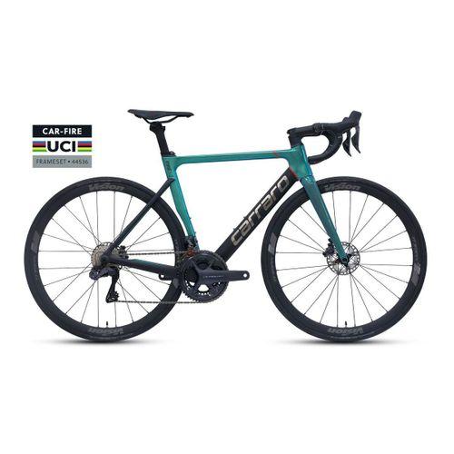 Carraro Fire C3.3 Uci 24Vites 28 Jant Yol Bisikleti 55cm Turkuaz-Siyah-Krom-Kırmızı