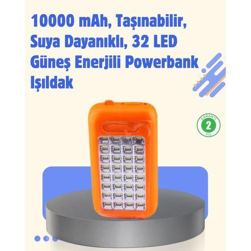 Gold Silver Gs-875 Güneş Enerjili Powerbank Ve 32 Led Işıldak
