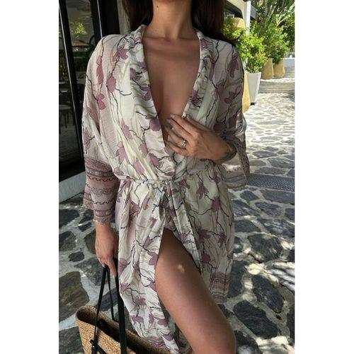 Sandra Desenli Şifon Kimono 5156-08