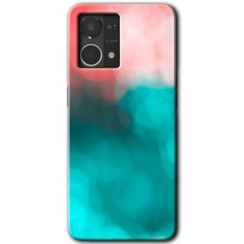 Oppo Reno 7 4G Kılıf HD Desen Baskılı Arka Kapak - Flu Işık + Kırılmaz Cam