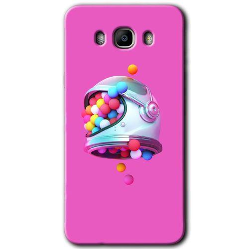 Potkal Hediye Fabrikası Samsung Galaxy J7 2016 Kılıf HD Desen Baskılı Arka Kapak - Uzay Başlığı