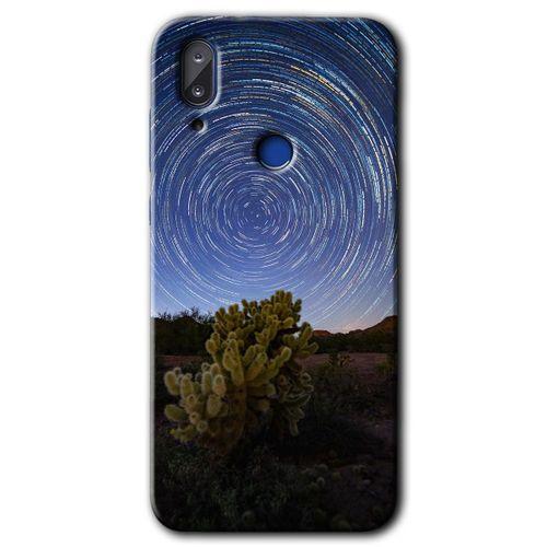 Vestel E5 Kılıf HD Desen Baskılı Arka Kapak - Eclipse Sky + Kırılmaz Cam