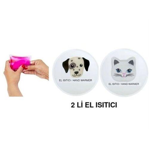 Kedi Ve Köpek Cep Sobası,El Isıtıcı,2 Adet Sıcak Su Torbası Pvc  9Cm