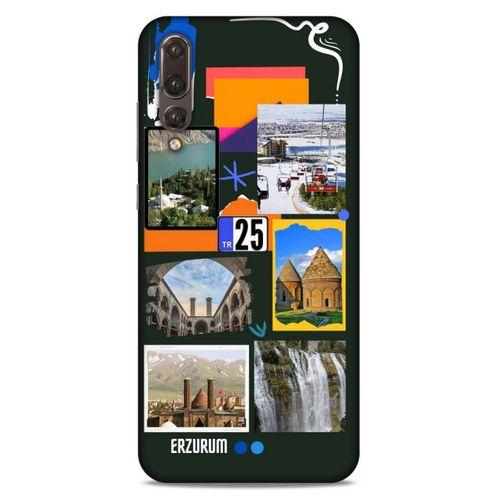 Lopard Huawei P20 Pro Uyumlu Kılıf Şehirli ※ (25) Erzurum Antişok Kapak